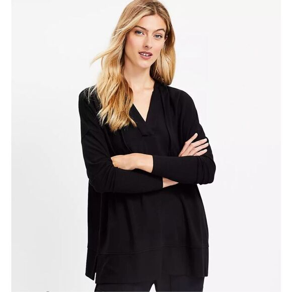 Lou & Grey Ribtrim Signaturesoft Hoodie Top - Picture 1 of 8